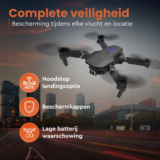 PuroTech Quad Drone 4K Camera - Sac de transport inclus - 3 batteries - 36 minutes de vol - Aucune licence de vol requise - Mini Drone - Adultes / Enfants - Intérieur et extérieur