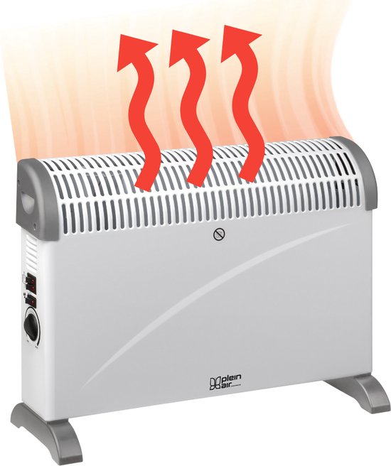 Radiateur électrique TCT-2000 - Plein Air - 750/1500/2000W - Thermostat réglable - Blanc