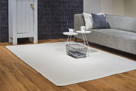 Tapis LIFA LIVING - Vintage - Laine - Blanc - 140 x 200 cm