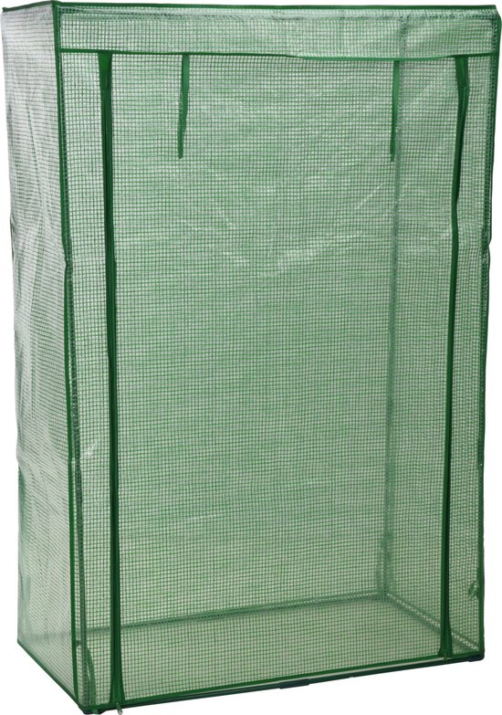 Serre de jardin - Pro Garden - avec fermeture éclair - 100 x 50 x 150 cm - Vert