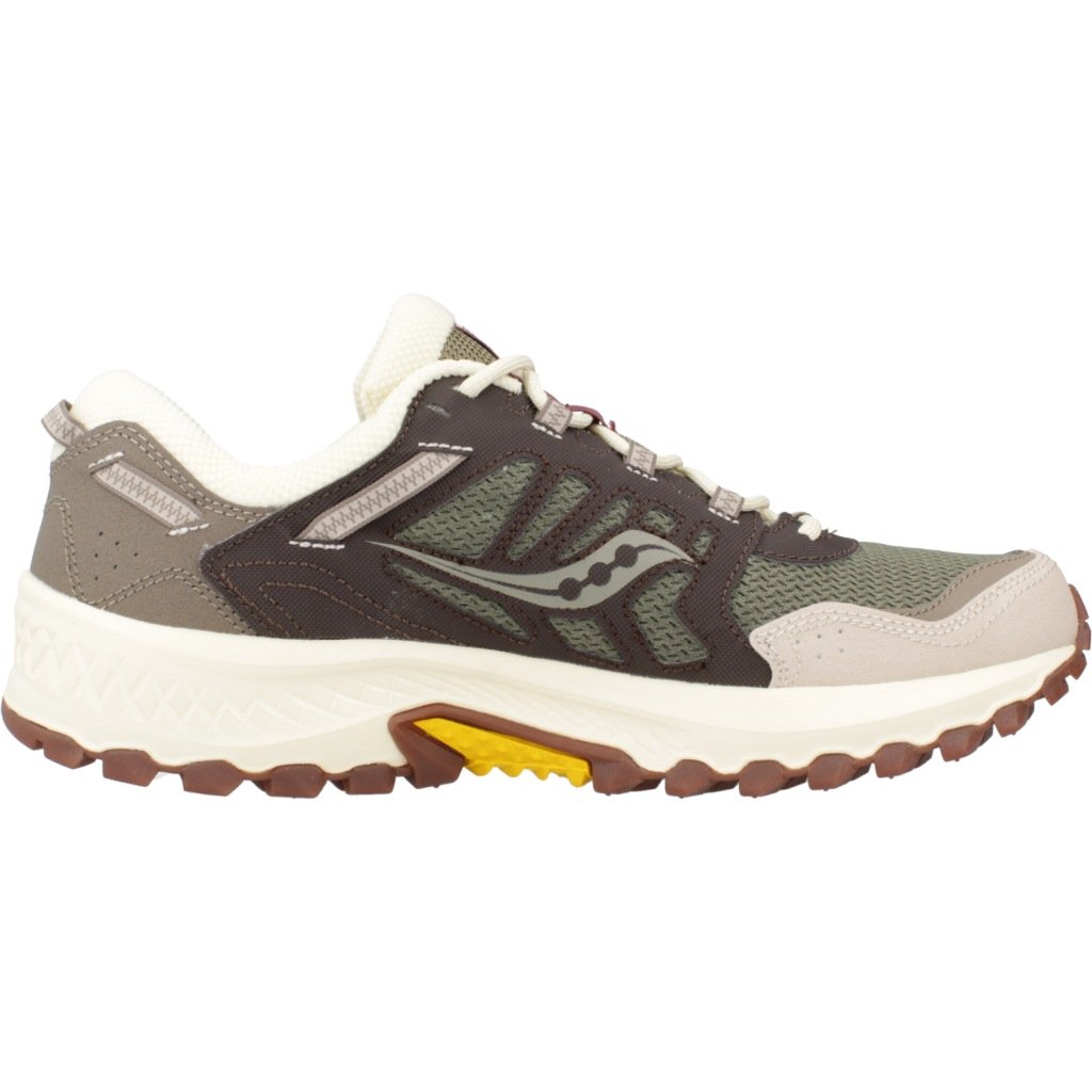 Saucony - Grid Peak Sneakers - Durable & Confortable - Olive/Brown - Taille 40.5