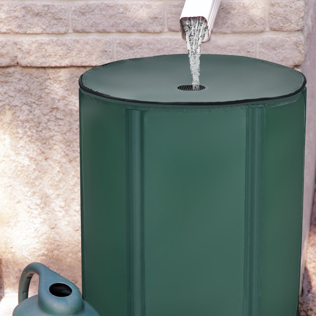 Réservoir d'eau - COAST - Cuve d'eau - Pliable - PVC - 200 L - 60 x 70 cm - Vert