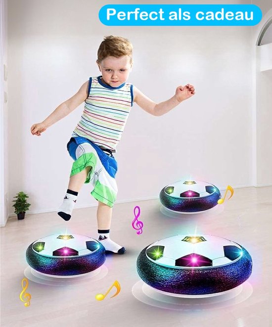 Tech Essentials® Hover Ball - Eclairage Led et Musique - 18 cm - Smart Ball Soccer Bot - Hovering Air Soccer - Jeu - Soft - Pour l'intérieur - Enfants