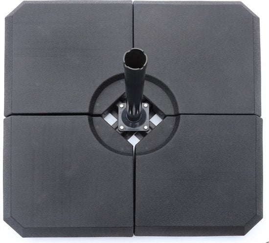 PimXL Parasol tiles Fillable - pour la base transversale d'un parasol flottant - 4x20kg - remplissable avec de l'eau ou du sable
