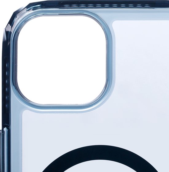SoSkild Case iPhone 15 Plus - MagSafe - Defend Heavy Impact Case - Coque magnétique transparente Magsafe - Gris fumé