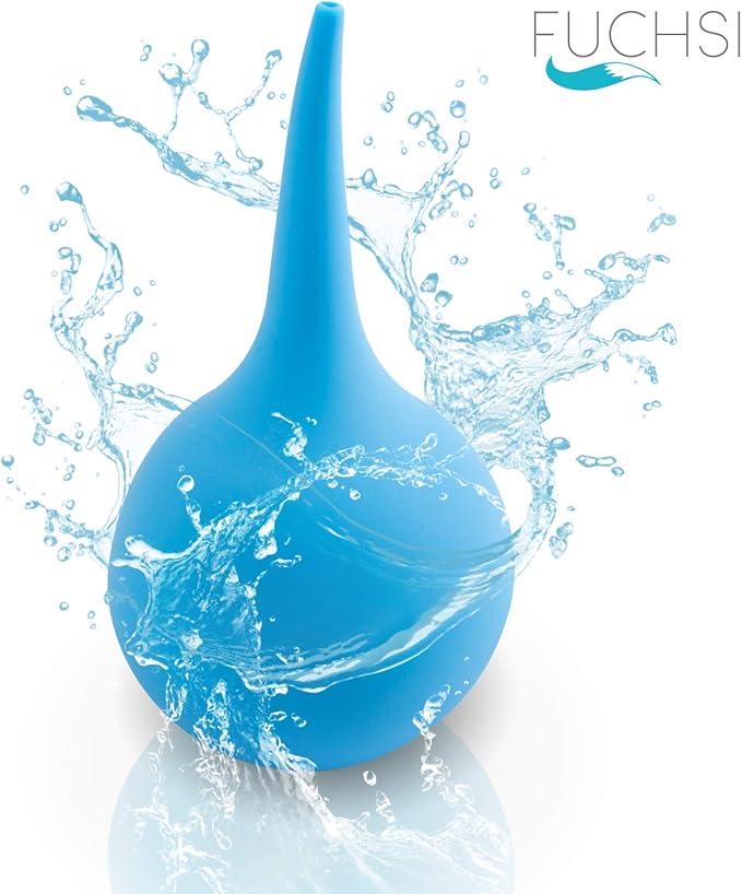 Fuchsi - Kit de lavage d'oreille - Système de nettoyage du cérumen - Plastique - Bleu
