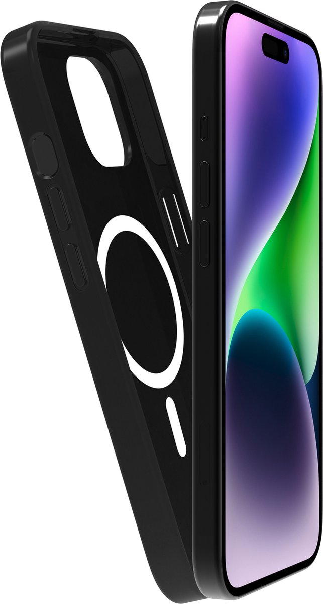 BeHello - iPhone 15 - Coque MagSafe Soft Touch - Noir