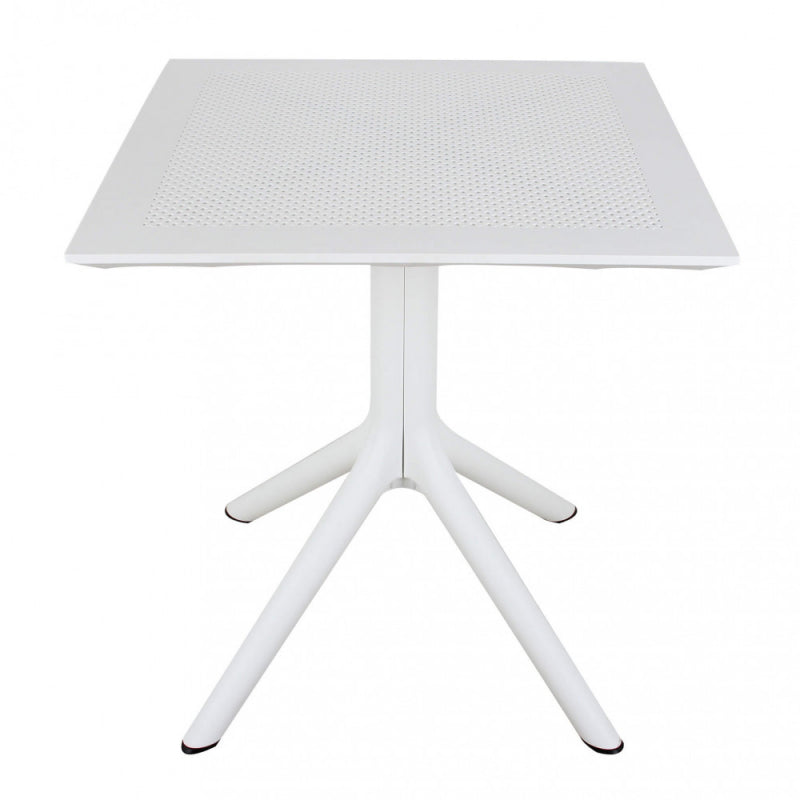 Cosma Outdoor Living Garden Table Square 70x70x75 cm White - Plastic Weatherproof