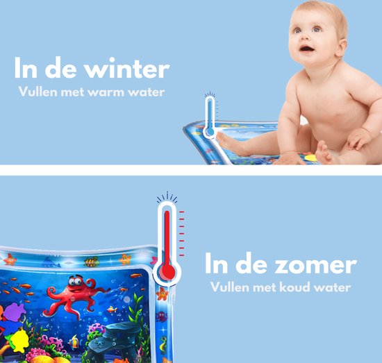 Tapis d'eau Spoused - Tapis d'eau - Tapis d'éveil - Tummy Time - Coffret cadeau de luxe