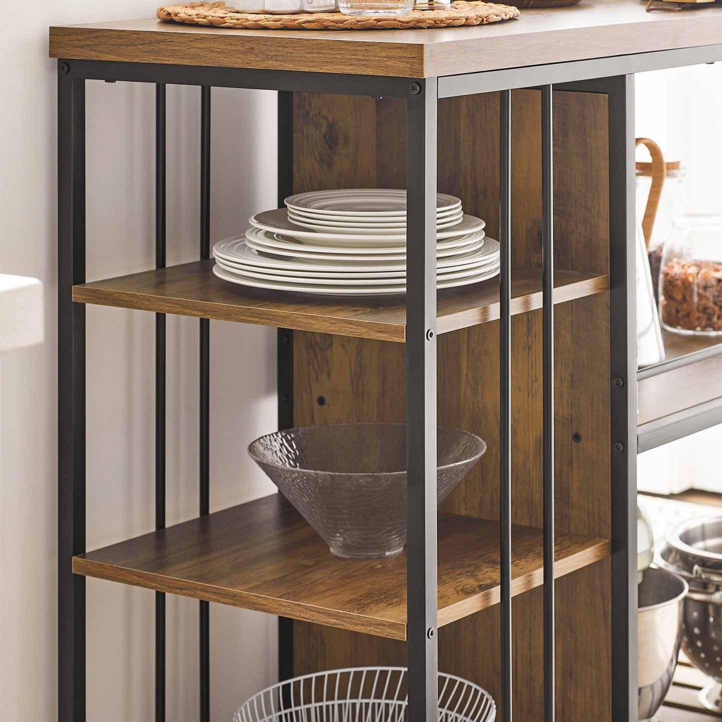 SoBuy Chariot de service - Industriel - Max. 75 kg - 110 x 45 x 92 cm