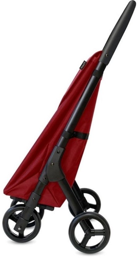 Chariot à courses Duett Muuvi Up - Capacité : 46 L - 4 roues - Pliable - Rouge bordeaux