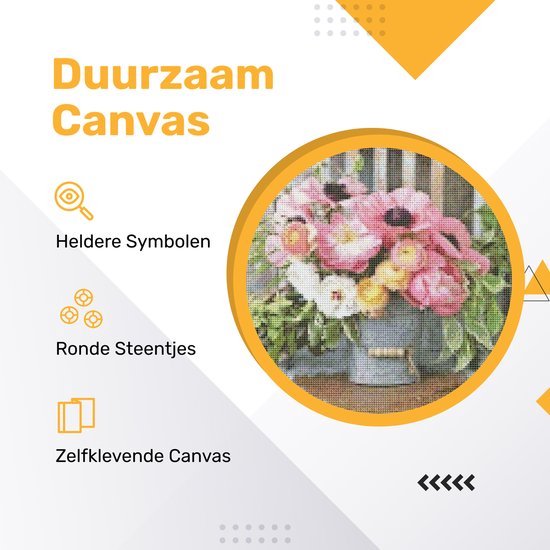Rubye® Peinture au diamant adultes - Peinture au diamant enfants - Peinture au diamant paquet complet - Maison de campagne - 40x50cm