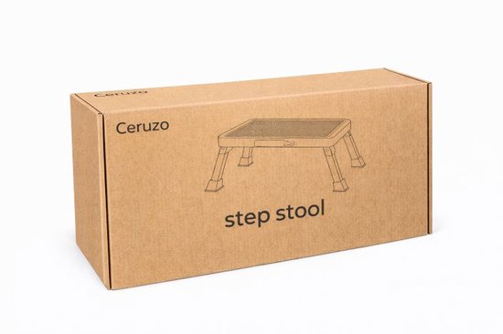 Ceruzo Marchepied pliant - Antidérapant - 150 kg - Camping Cuisine