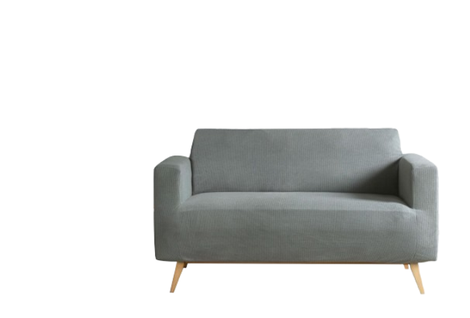 Home & Comfort Protège siège extensible pour siège 2 places - Gris clair - 59x245 cm - Protégez votre mobilier avec style