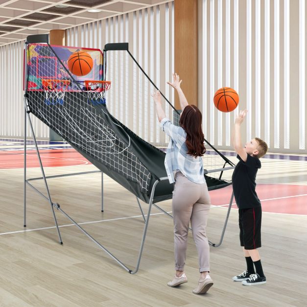 Coast Basketball Game - électronique - pliable - double - arcade - 203x110x205cm - violet/noir