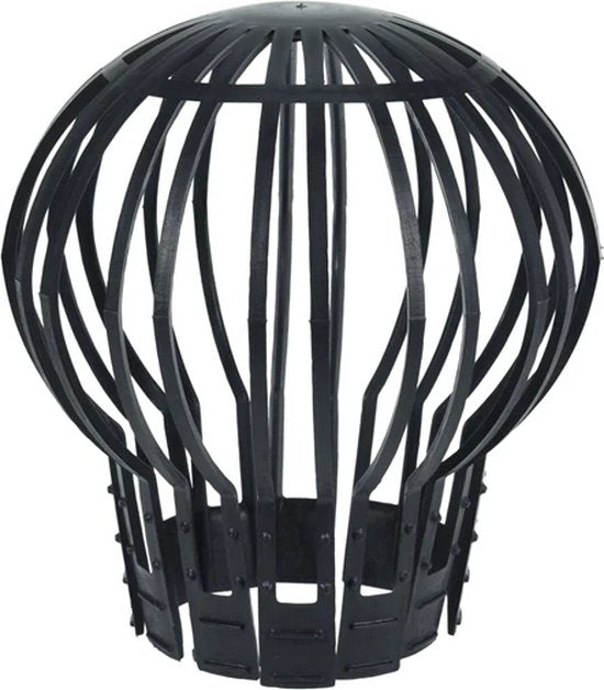 Capuchon de protection/capteur de feuilles pour tuyau de descente 2pcs - noir - Ø12.5 x H14.5