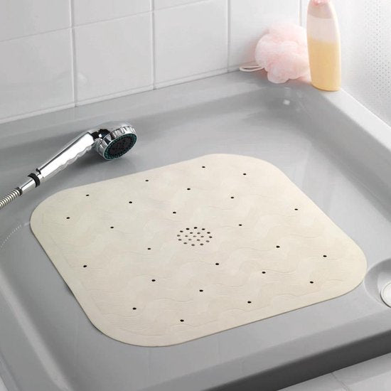 Tapis de douche WENKO en caoutchouc 45 x 45 cm - Antidérapant