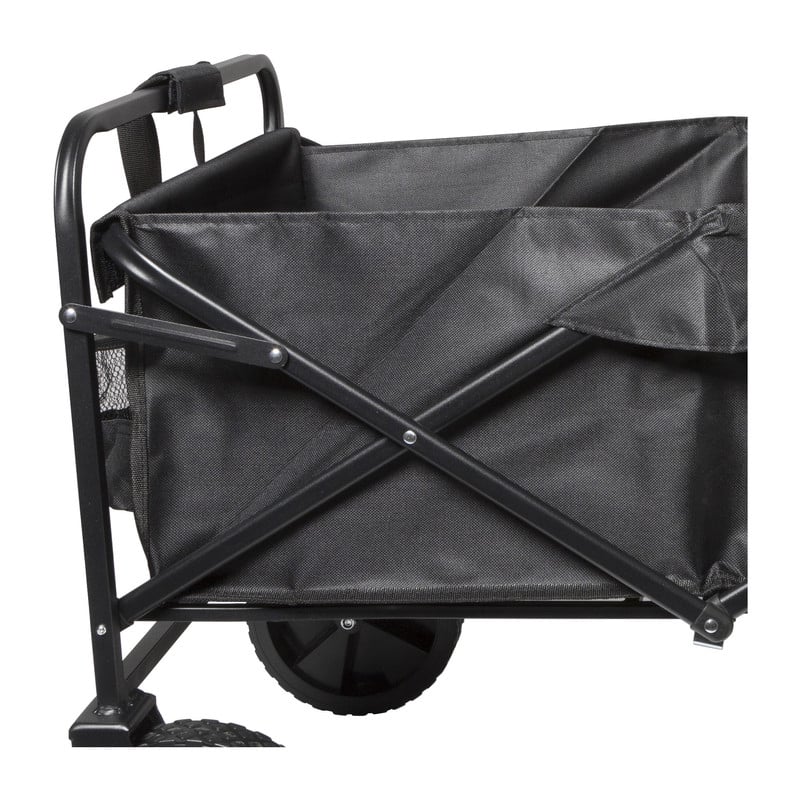 Xenos Wagon pliable - 103 x 54 x 108 cm - Noir