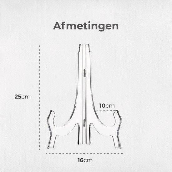 Air - Assiette Standard - 2 Pack - Présentoir - Transparent - Support - Assiettes décoratives - Livres - Cintre - Assiettes - Support - Meuble de cuisine