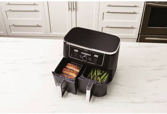 Friteuse à air chaud double Ninja XXL - 9,5 litres - Modèle 2020 - Technologie Dual Zone - AF400EU