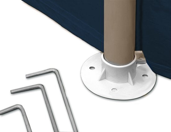 Tente de Réception 3x6m - Casaria - Pavillon Rimini - Protection UV - Surface 18m² - Bleu