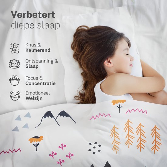 Couverture lestée CozySense® Enfant 2,4 kg - Couverture lestée - Couverture lestée avec répartition de la pression GLASS-Flow® - Housse lavable - Hypoallergénique - Pour les filles
