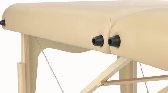 ZENGROWTH Nimman Table de massage pliante avec dossier Mocca
