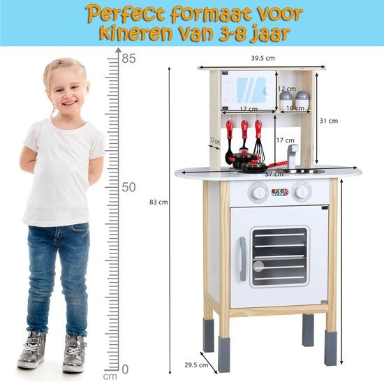 Spielwerk Play Kitchen Happy Kitchen - 35 pièces - Réaliste