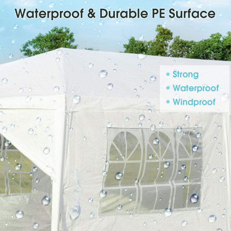 Coast Pavillon de jardin 3x9m Tente de fête Tente de jardin Protection UV blanc