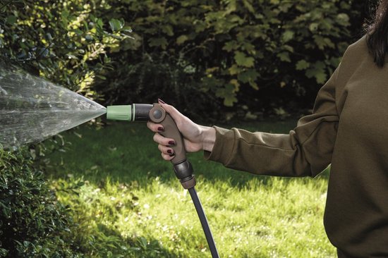 Pistolet pulvérisateur G.F. Garden RECO 3 Jet Easy – 3 réglages de jet – ergonomique – commande au pouce – plastique recyclé – arrosage et nettoyage du jardin