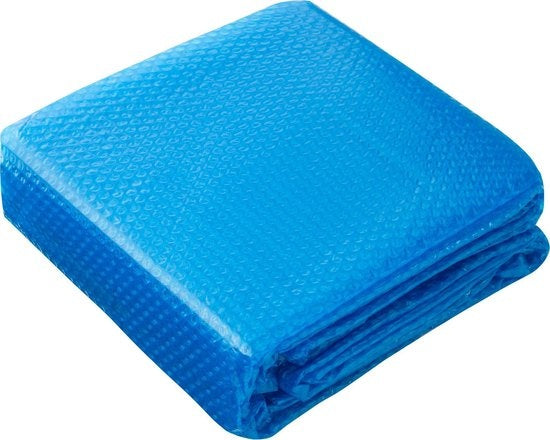 tectake - Couverture de piscine film solaire bleu rectangulaire 220 x 450 cm - 403103