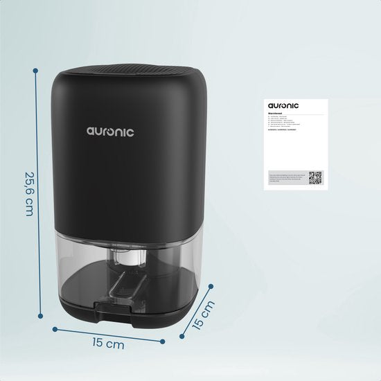 Déshumidificateur Auronic 450 ml/jour - 1 L - 40 W - 10-20 m² - LED - Noir