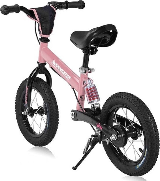 Rennmeister Balance Bike - Hauteur réglable - 3-5 ans Rose