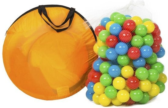 tectake - Home Tente pour enfants - maison de jeux - tente de jeux - terrain de jeu 200 balles