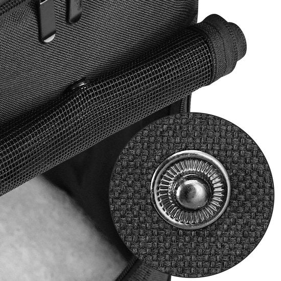 Sac à dos pour chien Cadoca - jusqu'à 12 kg portage confortable réglable - noir