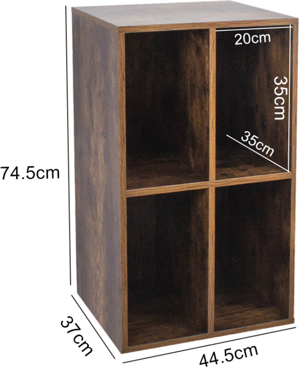 VDD Vinyl Wish - Étui à disques - Marron - 74.5x37x44.5