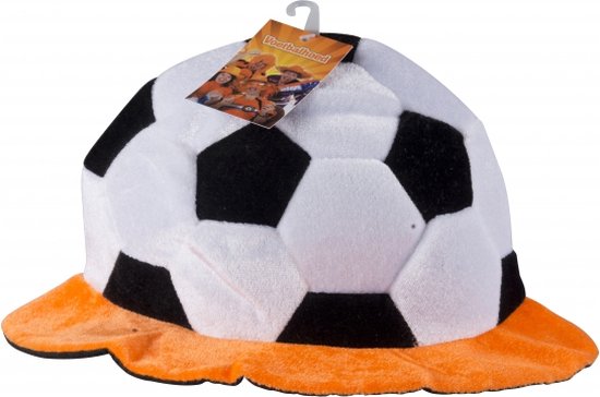 Chapeau de football - Polyester - Orange/Blanc