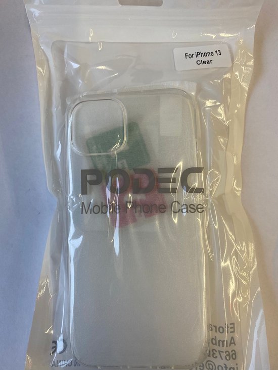 Etui Transparent pour Iphone 13 Etui Transparent et Protecteur d'Ecran Verre Protecteur