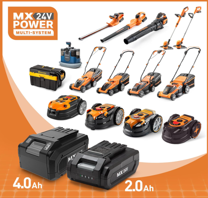 Tondeuse robot LawnMaster VBRM18AMIDR - Jaune - 72,5 x 42,5 x 32,3 cm - Jusqu'à 500 m²