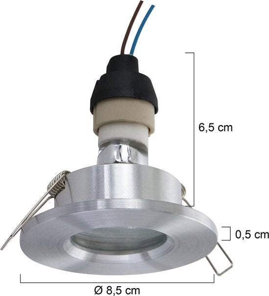 Spot encastrable Pelite Spot 2488ST en acier Ø10 | Orientable | IP44 | Steinhauer