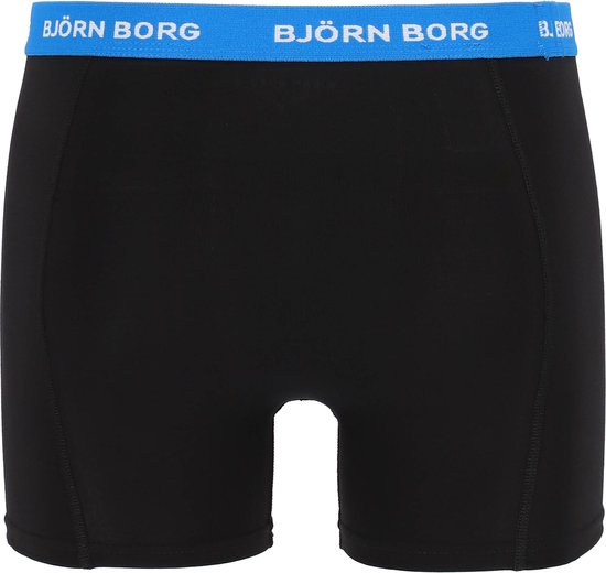 Björn Borg - Caleçon Hommes 3-Pack Boxers Contrast Solids - Noir - Taille XXL
