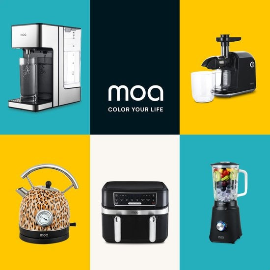 Bouilloire électrique - MOA - Retro - Acier inoxydable - Léopard