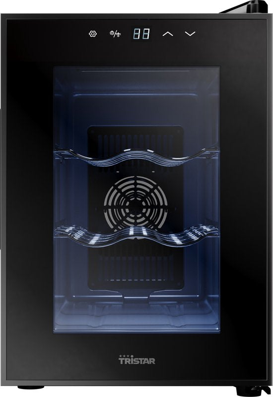 Tristar WR-7506 - Cave à vin 6 bouteilles - Armoire à vin - 5 ⁰C à 18 ⁰C - Noir
