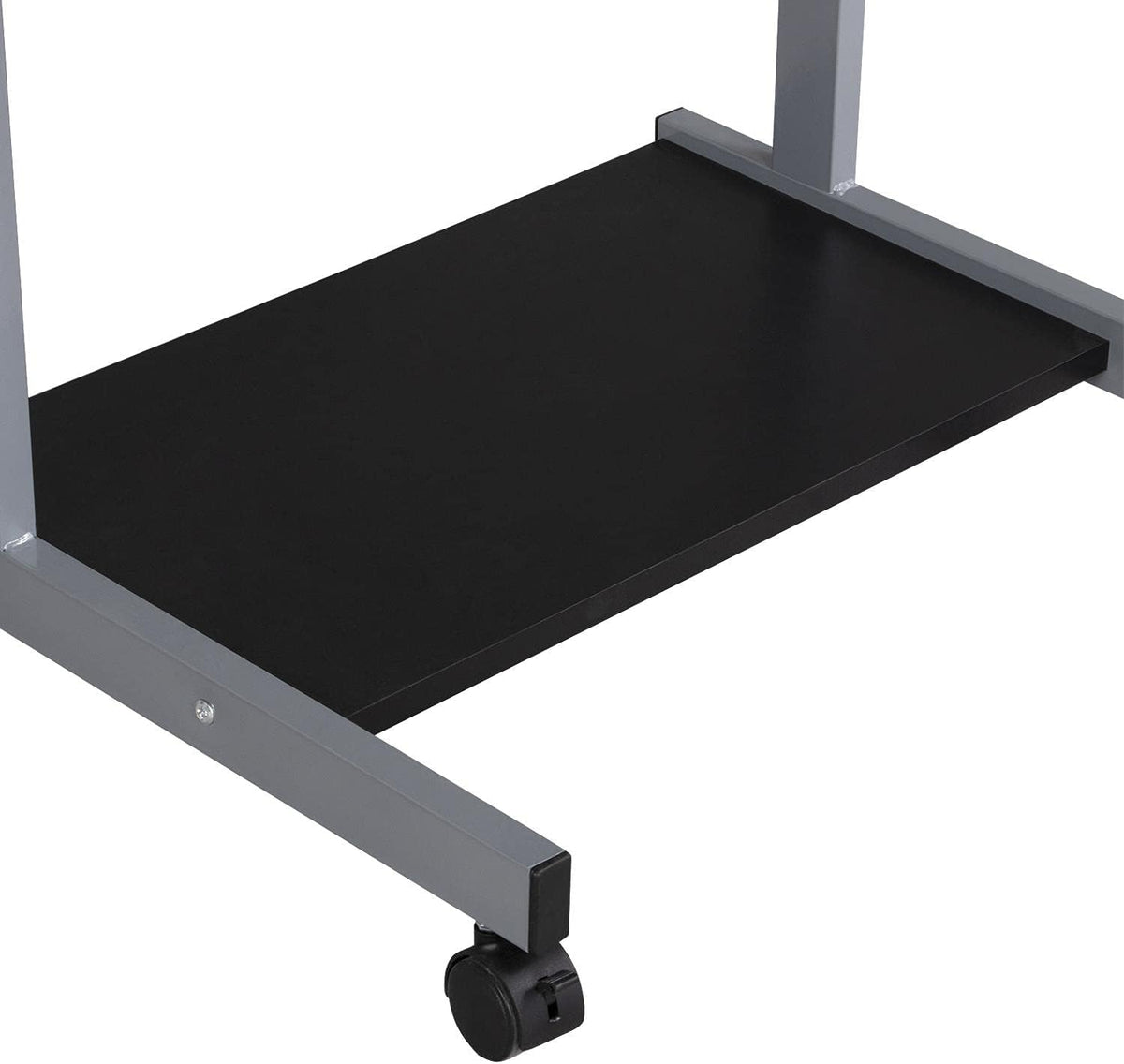 Petit bureau d'ordinateur portable Yaheetech 56 x 51 x 80 cm - Noir - avec roulettes