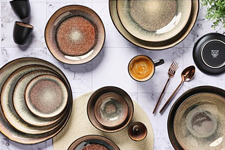 Björn The Essentials set de vaisselle Stone - 18 pièces