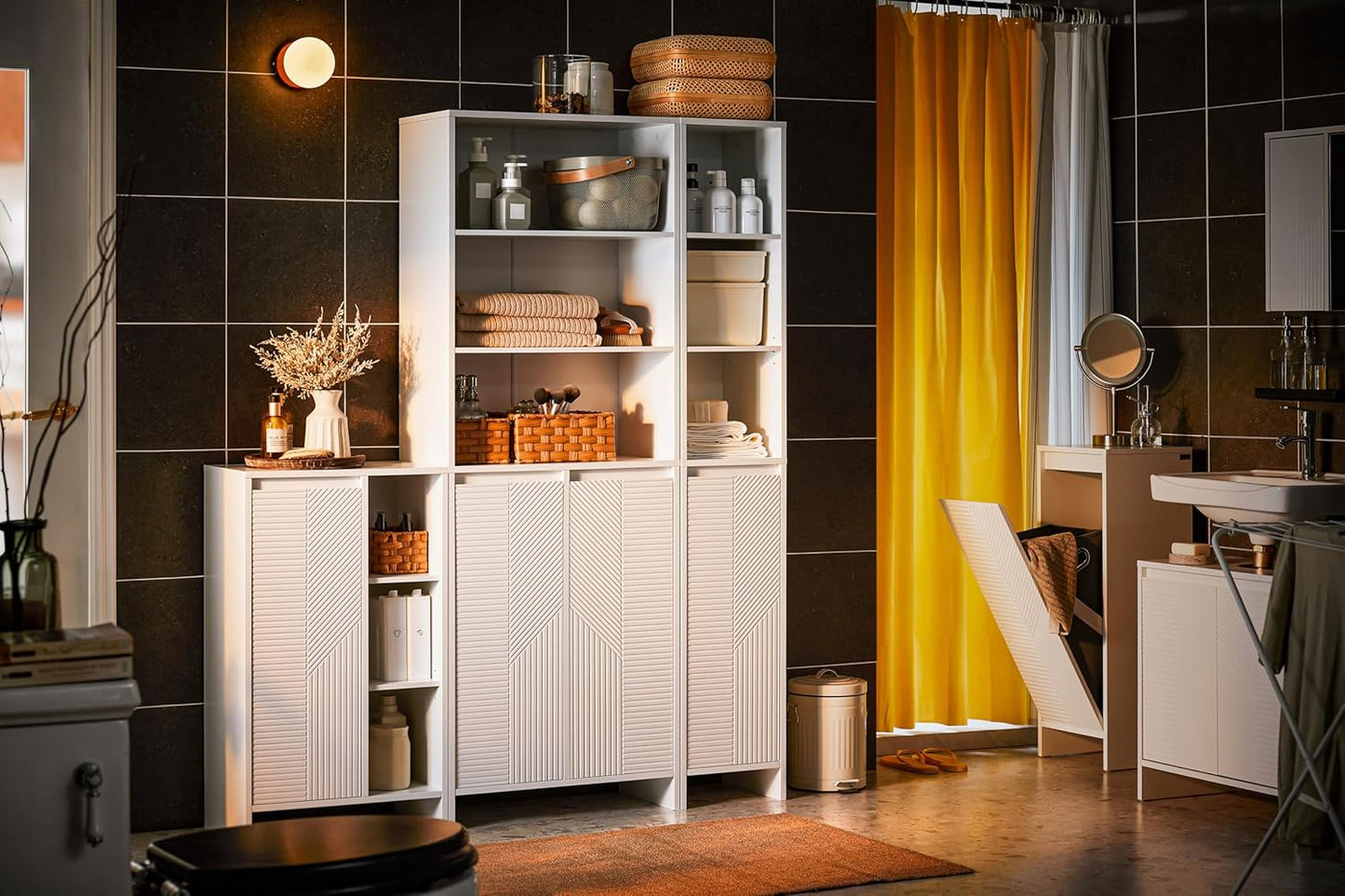SoBuy Armoire - BZR158-W - MDF - Max. 21kg. - 30x30x170cm - Blanc