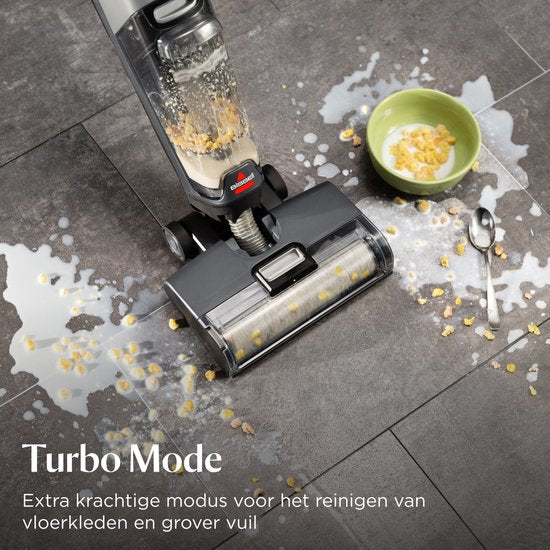 Nettoyeur de sol BISSELL CrossWave® OmniForce™ Select - Aspirateur sans fil avec fonction de lavage - Nettoyeur de taches pour sols durs - Aspirateur balai sans fil - Aspirateur 2 en 1 avec LED - Très puissant : 31 aW - Technologie ZeroGap™ - 3912 N