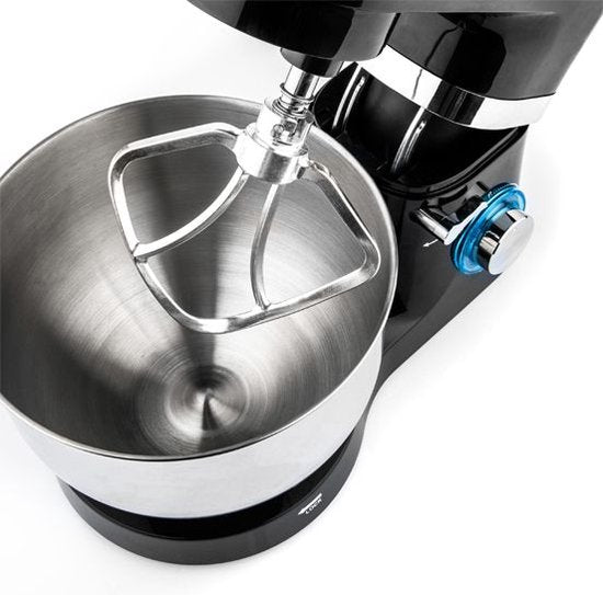 Robot de cuisine Westinghouse - 5.5L - 1300W - Robot de cuisine - Comprend un bol, un crochet à pâte, un batteur et un fouet - Noir