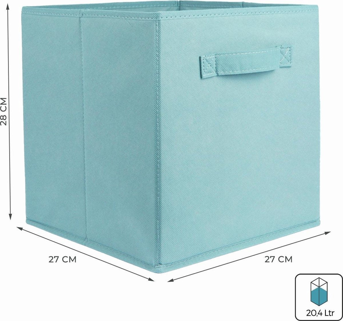 Boîte de rangement 6 pièces - LifeGoods - Bleu
