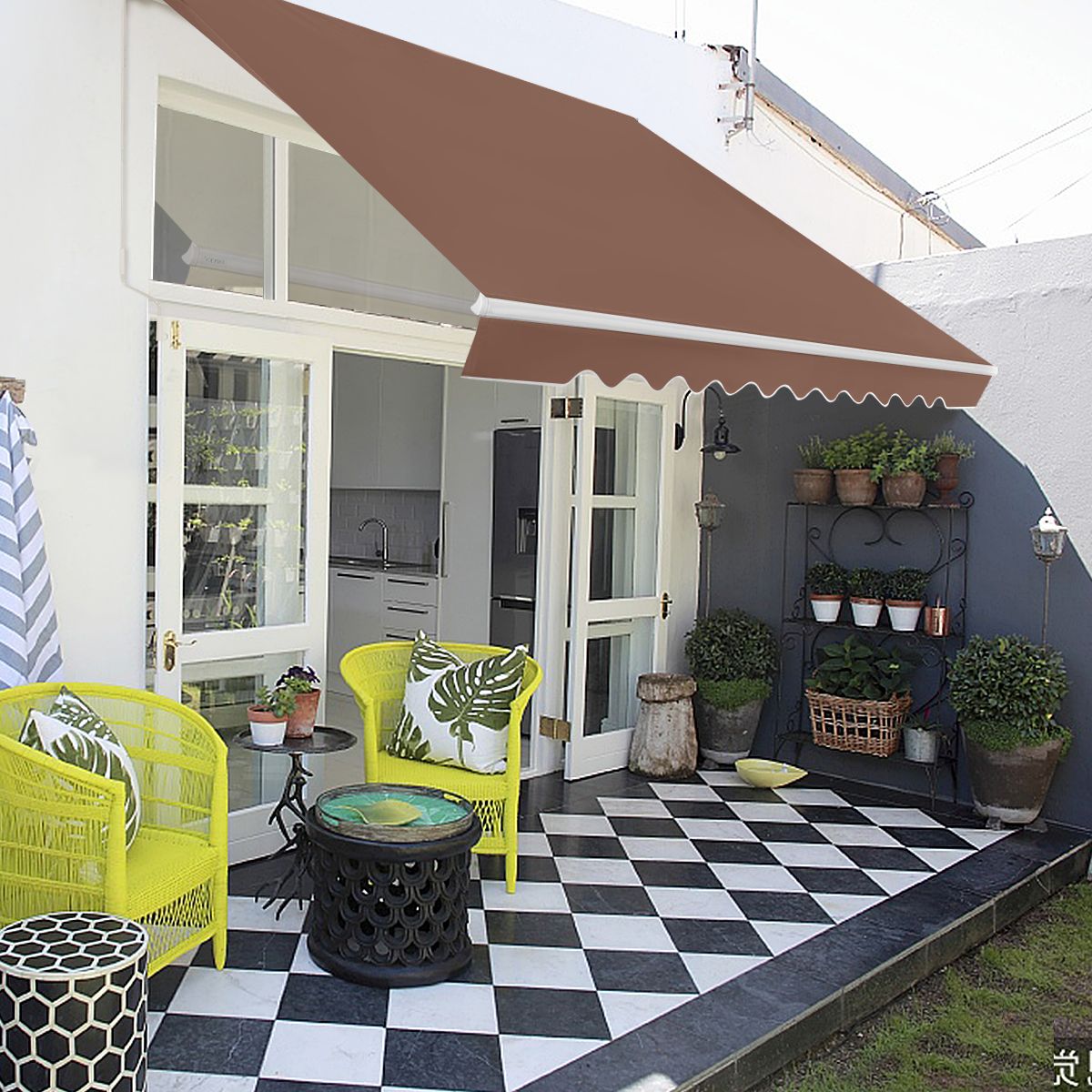 Store extensible Coast Sunshade 245 x 200 cm Marron